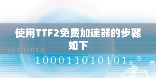 使用TTF2免费加速器的步骤如下