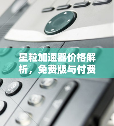 星粒加速器价格解析,免费版与付费版的区别与选择