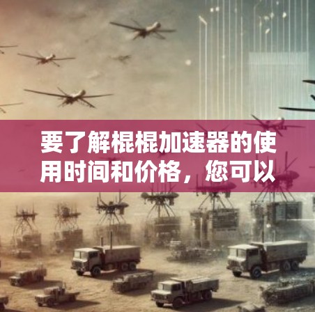 要了解棍棍加速器的使用时间和价格，您可以按照以下步骤进行
